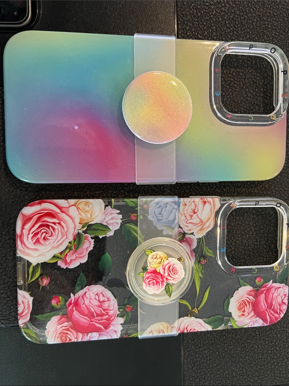Lot of 2 iphone 13 pro max pop socket cases